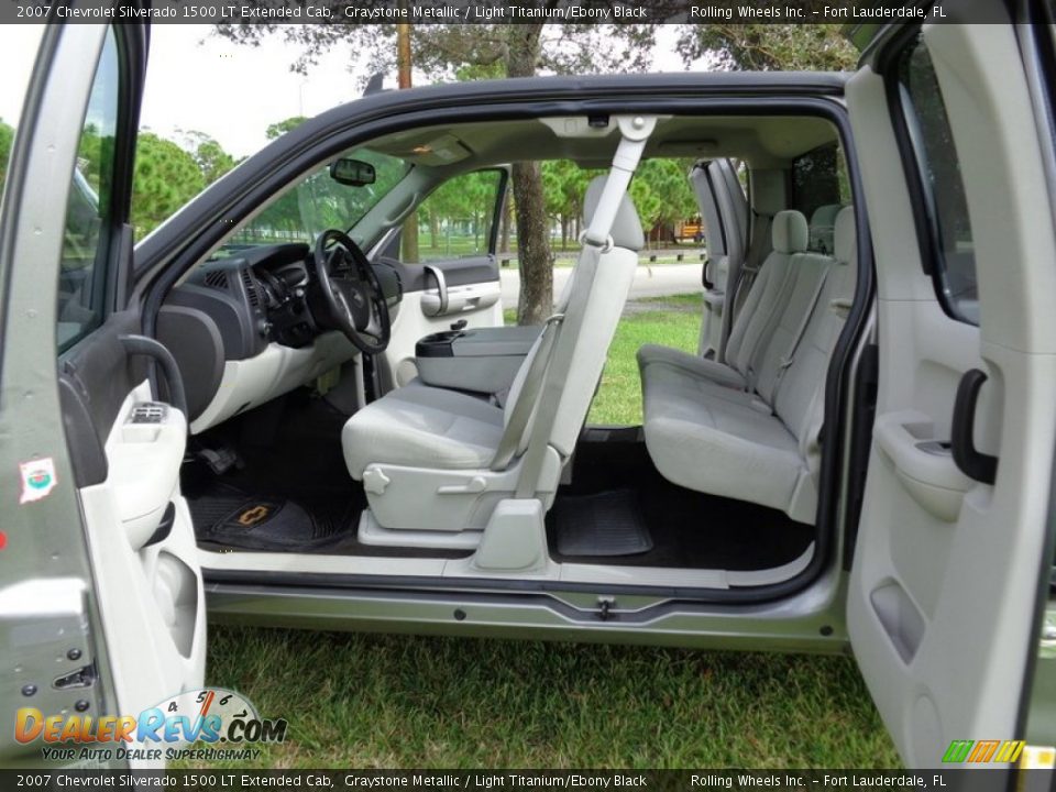 2007 Chevrolet Silverado 1500 LT Extended Cab Graystone Metallic / Light Titanium/Ebony Black Photo #33