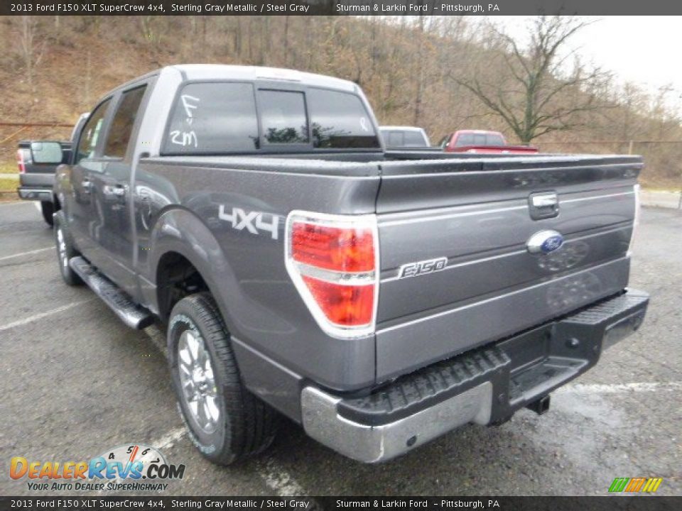2013 Ford F150 XLT SuperCrew 4x4 Sterling Gray Metallic / Steel Gray Photo #4
