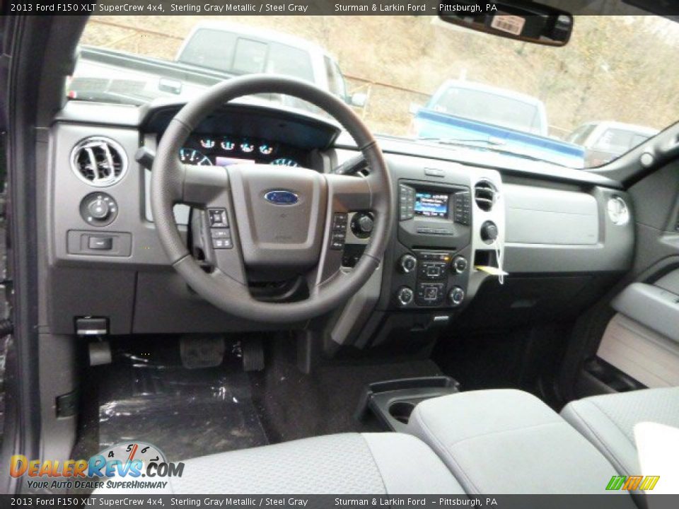 2013 Ford F150 XLT SuperCrew 4x4 Sterling Gray Metallic / Steel Gray Photo #9