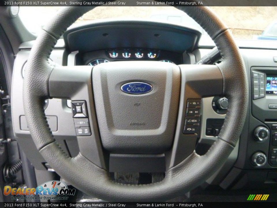 2013 Ford F150 XLT SuperCrew 4x4 Sterling Gray Metallic / Steel Gray Photo #12
