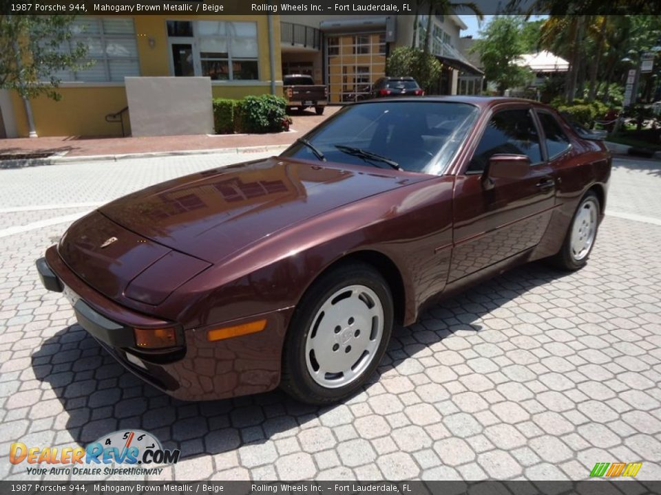 1987 Porsche 944 Mahogany Brown Metallic / Beige Photo #1