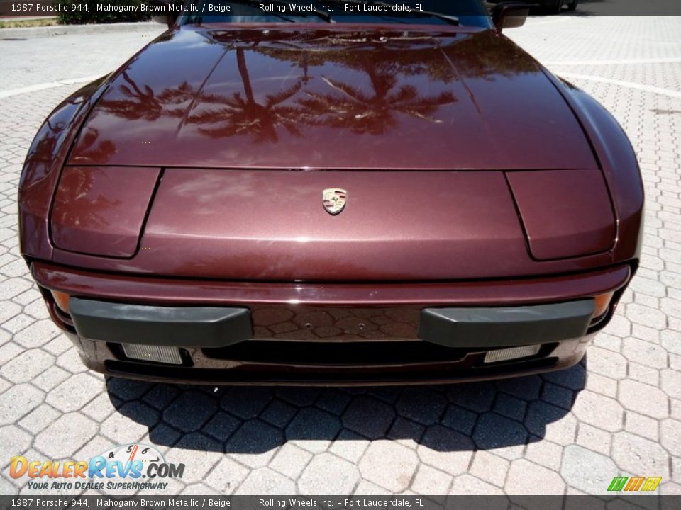 1987 Porsche 944 Mahogany Brown Metallic / Beige Photo #33