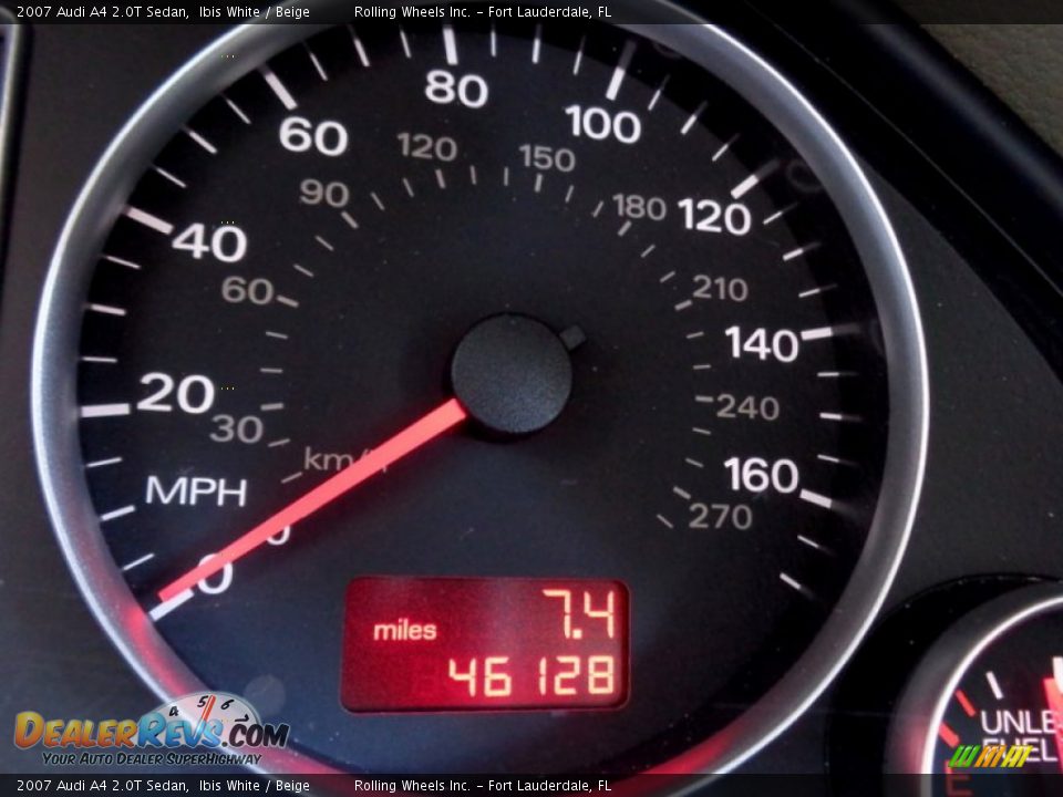 2007 Audi A4 2.0T Sedan Ibis White / Beige Photo #2