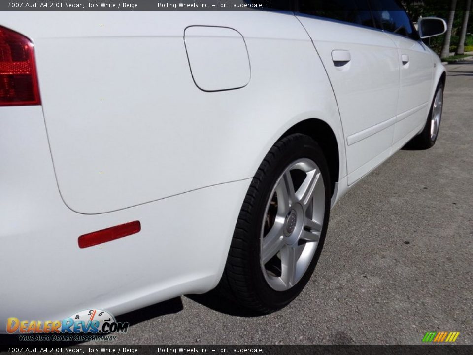 2007 Audi A4 2.0T Sedan Ibis White / Beige Photo #17