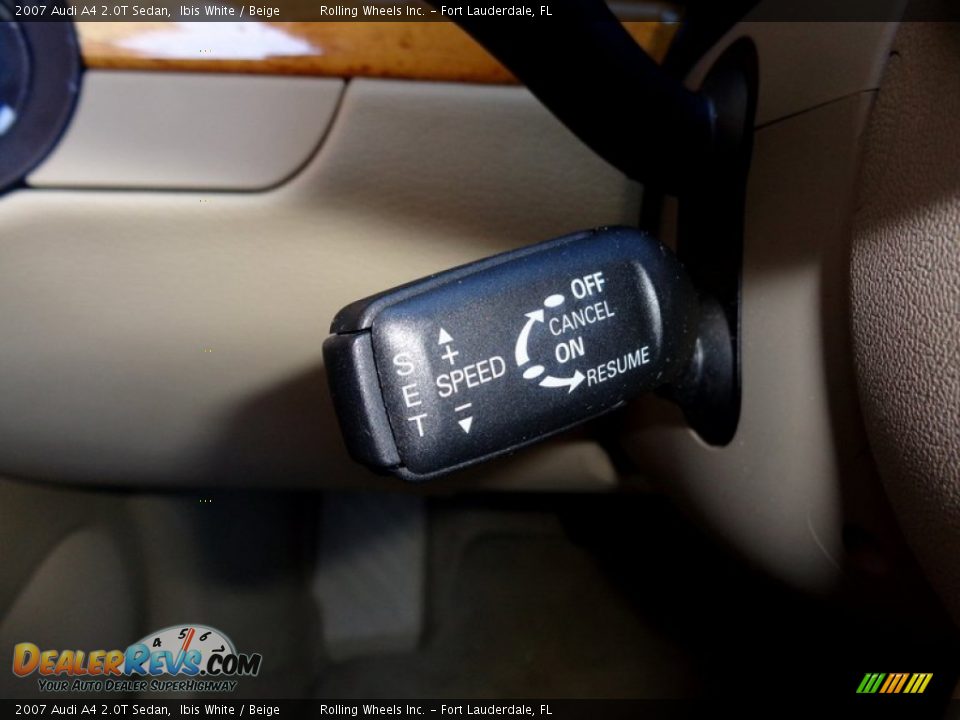 2007 Audi A4 2.0T Sedan Ibis White / Beige Photo #25