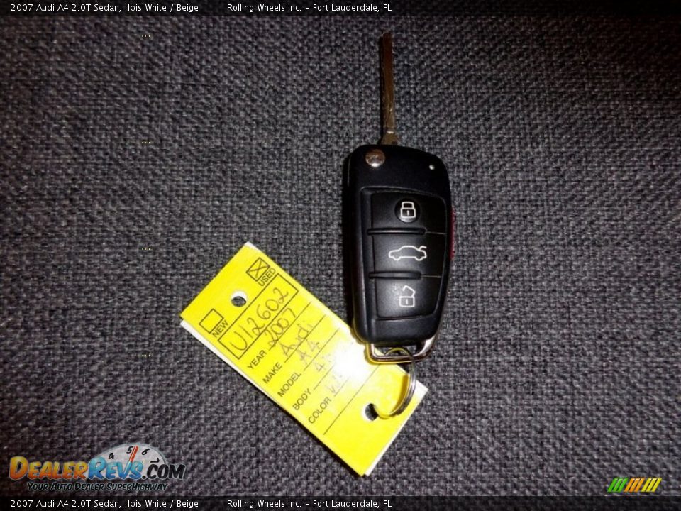 2007 Audi A4 2.0T Sedan Ibis White / Beige Photo #30