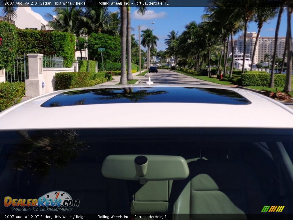 2007 Audi A4 2.0T Sedan Ibis White / Beige Photo #31