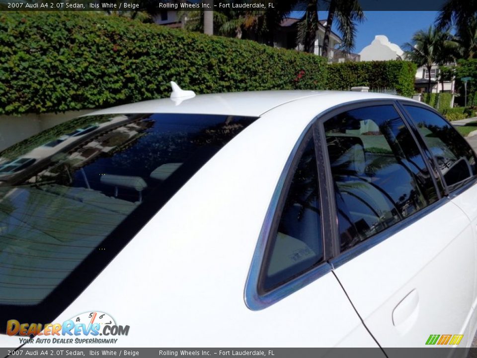 2007 Audi A4 2.0T Sedan Ibis White / Beige Photo #34