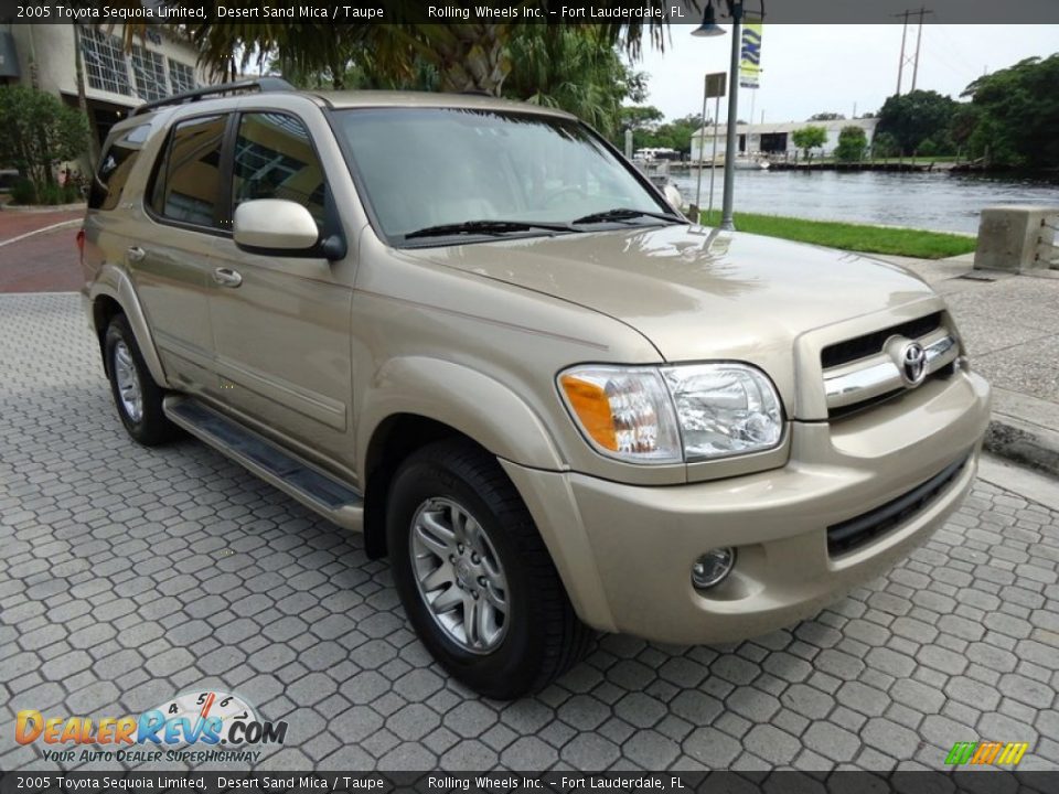 2005 Toyota Sequoia Limited Desert Sand Mica / Taupe Photo #6