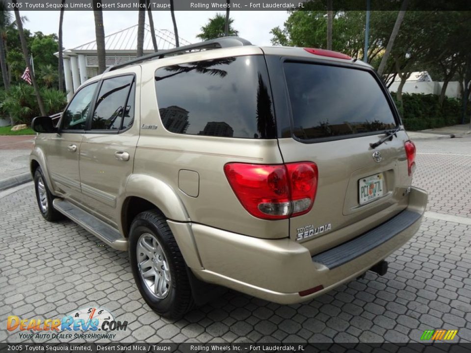 2005 Toyota Sequoia Limited Desert Sand Mica / Taupe Photo #9