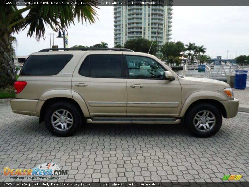 2005 Toyota Sequoia Limited Desert Sand Mica / Taupe Photo #10
