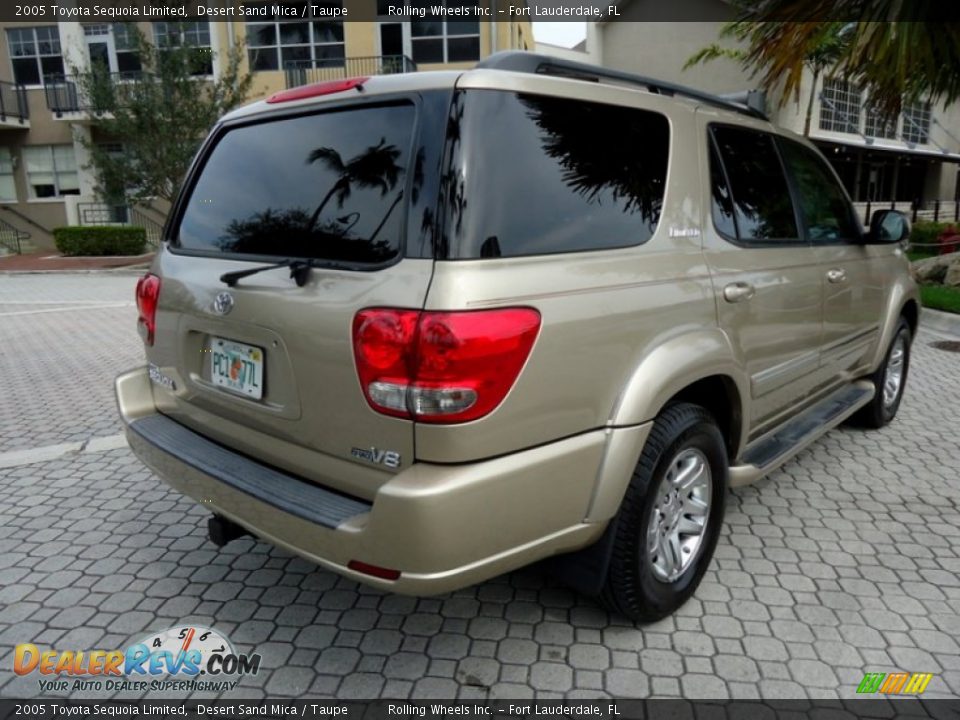 2005 Toyota Sequoia Limited Desert Sand Mica / Taupe Photo #12