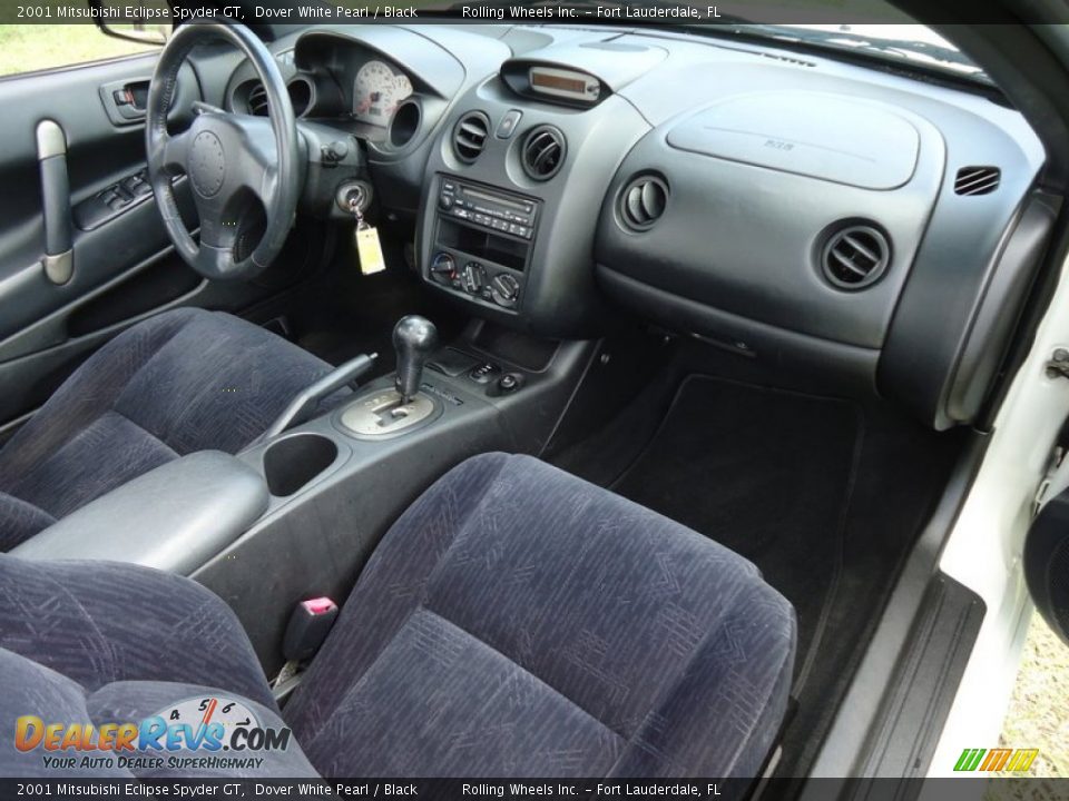 2001 Mitsubishi Eclipse Spyder GT Dover White Pearl / Black Photo #2