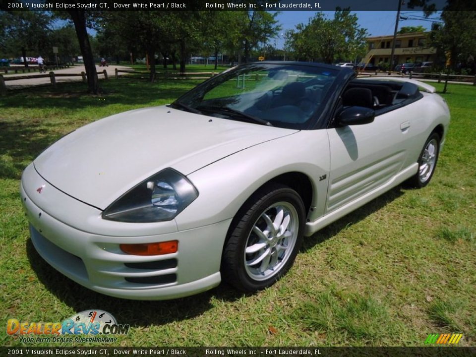 2001 Mitsubishi Eclipse Spyder GT Dover White Pearl / Black Photo #3