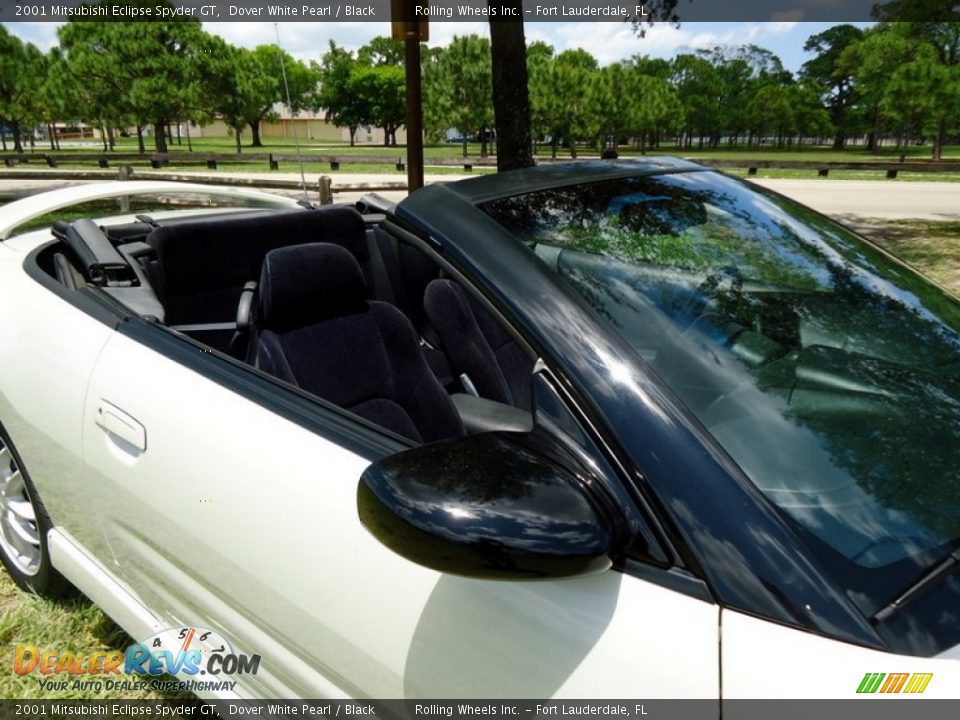 2001 Mitsubishi Eclipse Spyder GT Dover White Pearl / Black Photo #5