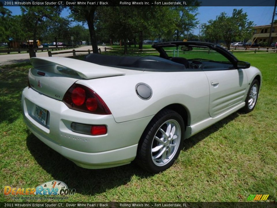 2001 Mitsubishi Eclipse Spyder GT Dover White Pearl / Black Photo #6