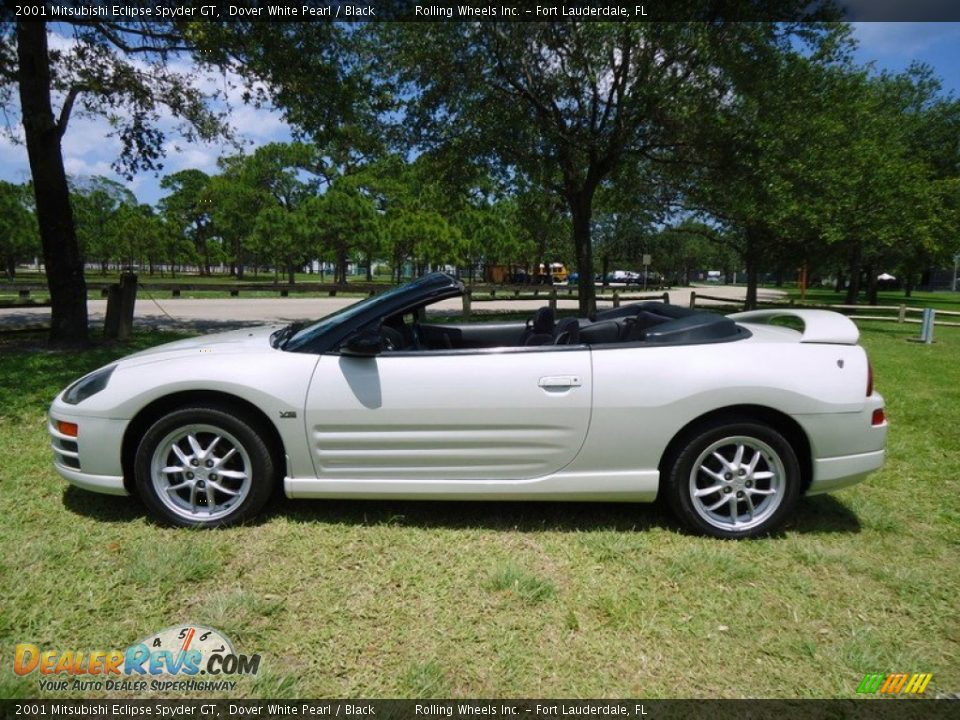2001 Mitsubishi Eclipse Spyder GT Dover White Pearl / Black Photo #7