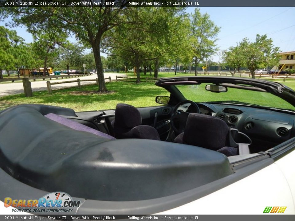 2001 Mitsubishi Eclipse Spyder GT Dover White Pearl / Black Photo #8