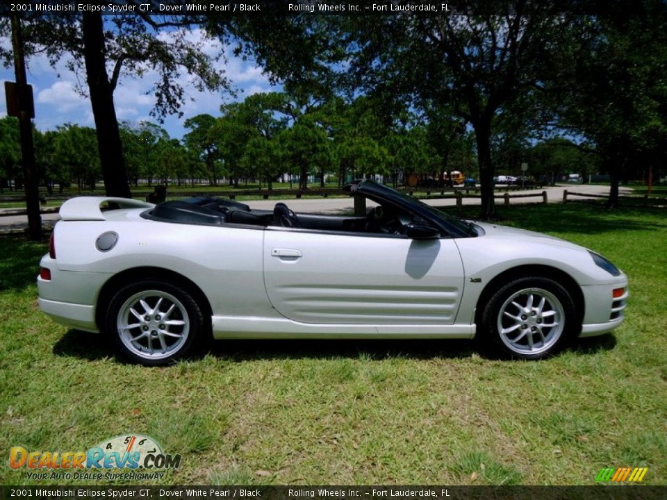 2001 Mitsubishi Eclipse Spyder GT Dover White Pearl / Black Photo #9