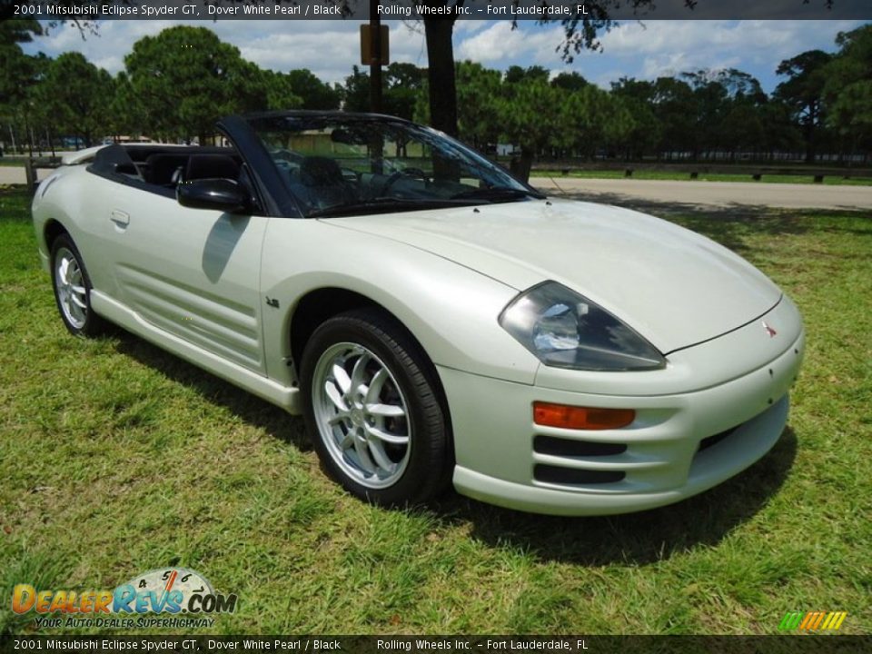 2001 Mitsubishi Eclipse Spyder GT Dover White Pearl / Black Photo #11