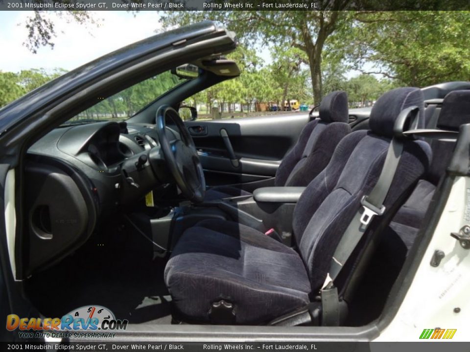 2001 Mitsubishi Eclipse Spyder GT Dover White Pearl / Black Photo #12