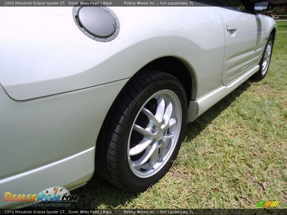 2001 Mitsubishi Eclipse Spyder GT Dover White Pearl / Black Photo #13