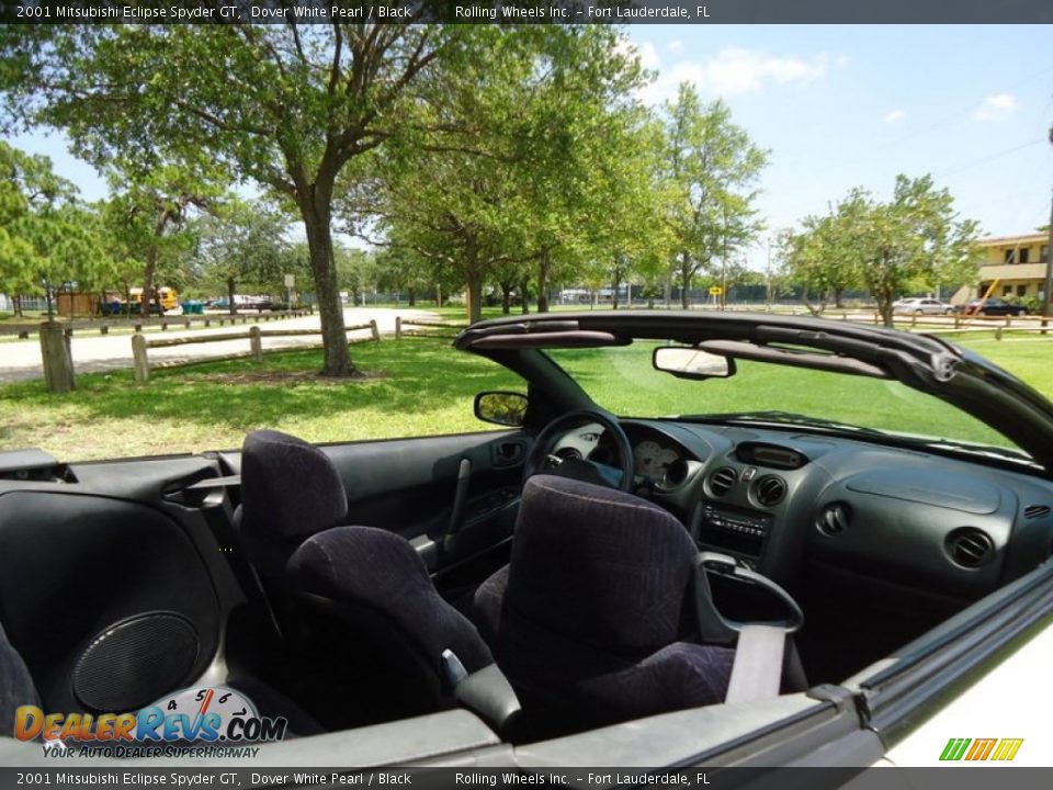 2001 Mitsubishi Eclipse Spyder GT Dover White Pearl / Black Photo #14