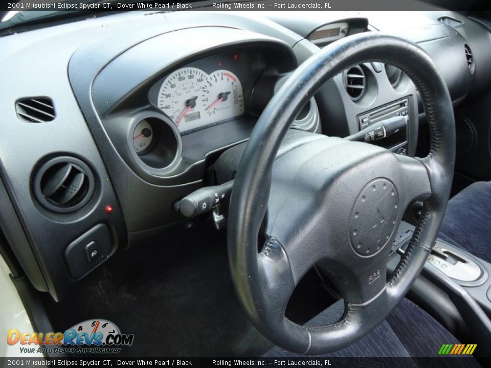 2001 Mitsubishi Eclipse Spyder GT Dover White Pearl / Black Photo #20