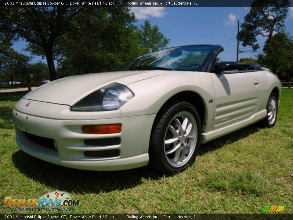 2001 Mitsubishi Eclipse Spyder GT Dover White Pearl / Black Photo #21