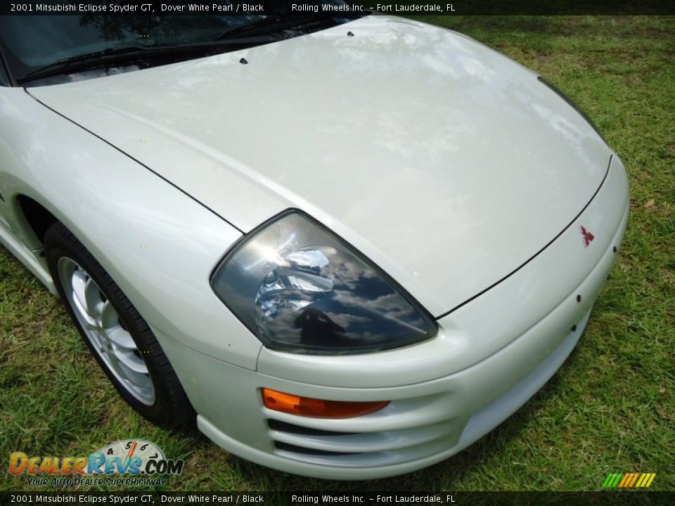 2001 Mitsubishi Eclipse Spyder GT Dover White Pearl / Black Photo #23