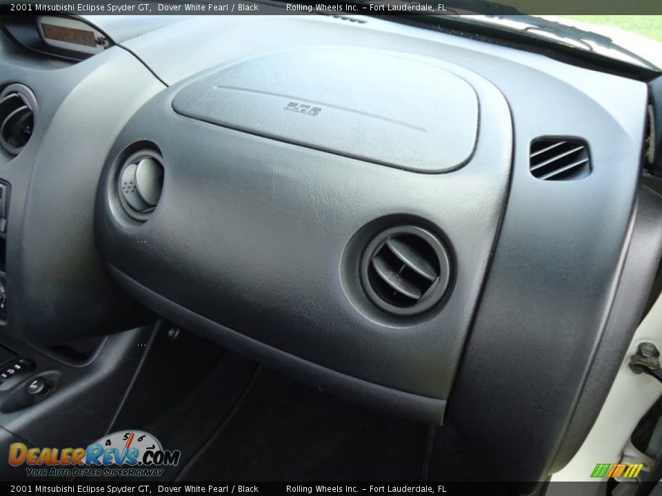 2001 Mitsubishi Eclipse Spyder GT Dover White Pearl / Black Photo #24
