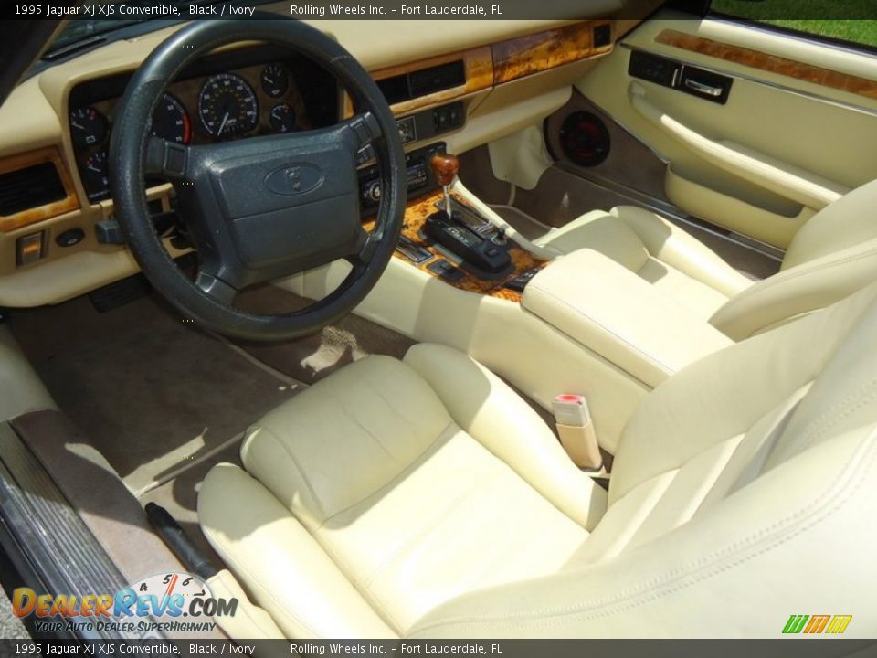 Ivory Interior - 1995 Jaguar XJ XJS Convertible Photo #2
