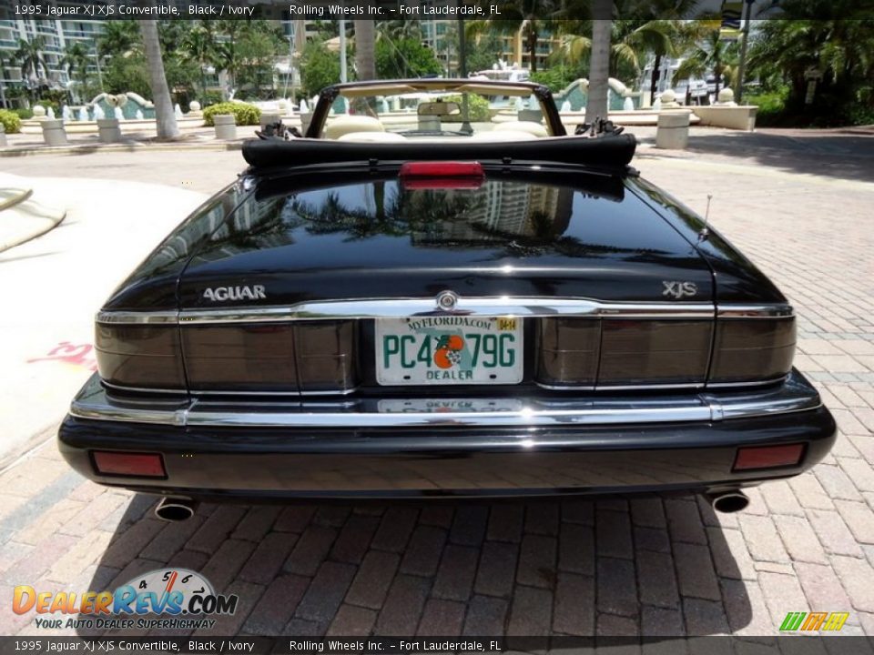 1995 Jaguar XJ XJS Convertible Black / Ivory Photo #9