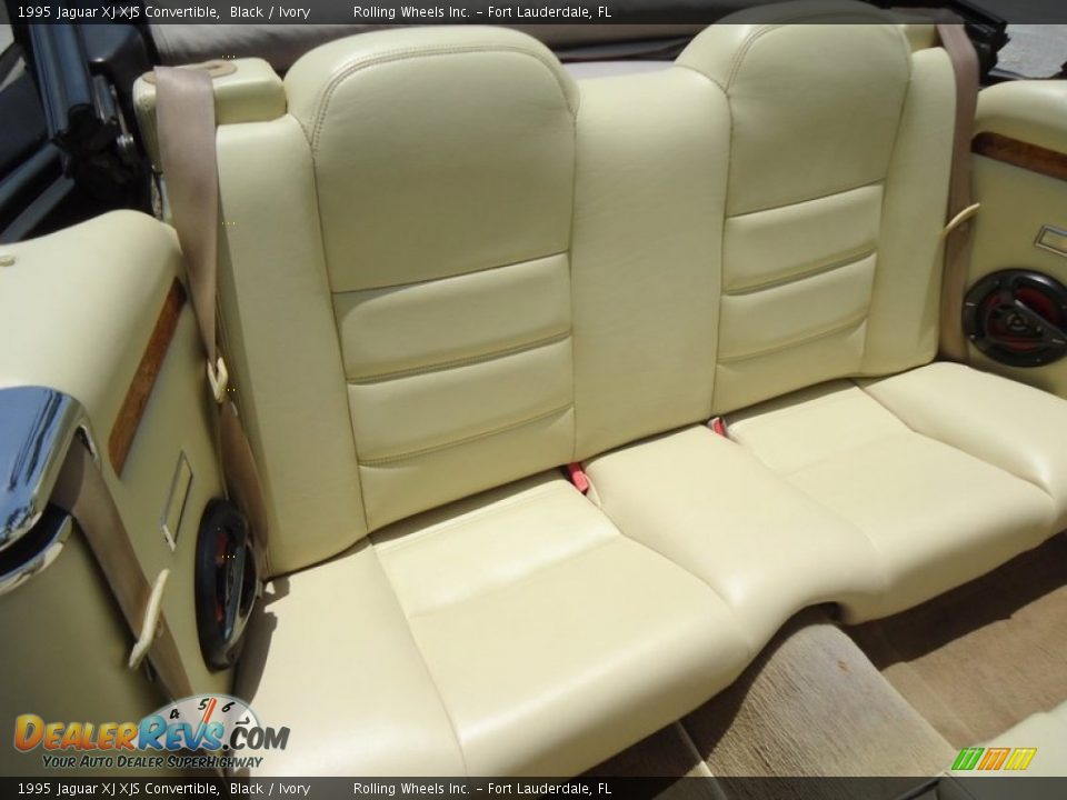 Rear Seat of 1995 Jaguar XJ XJS Convertible Photo #10