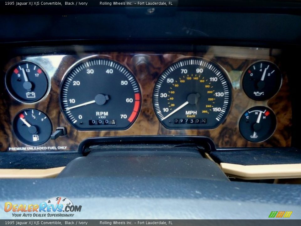 1995 Jaguar XJ XJS Convertible Gauges Photo #17