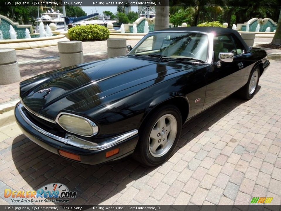 1995 Jaguar XJ XJS Convertible Black / Ivory Photo #28