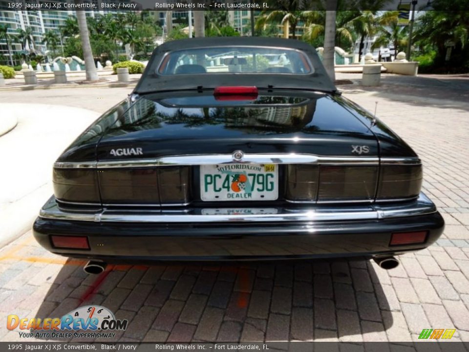 1995 Jaguar XJ XJS Convertible Black / Ivory Photo #32