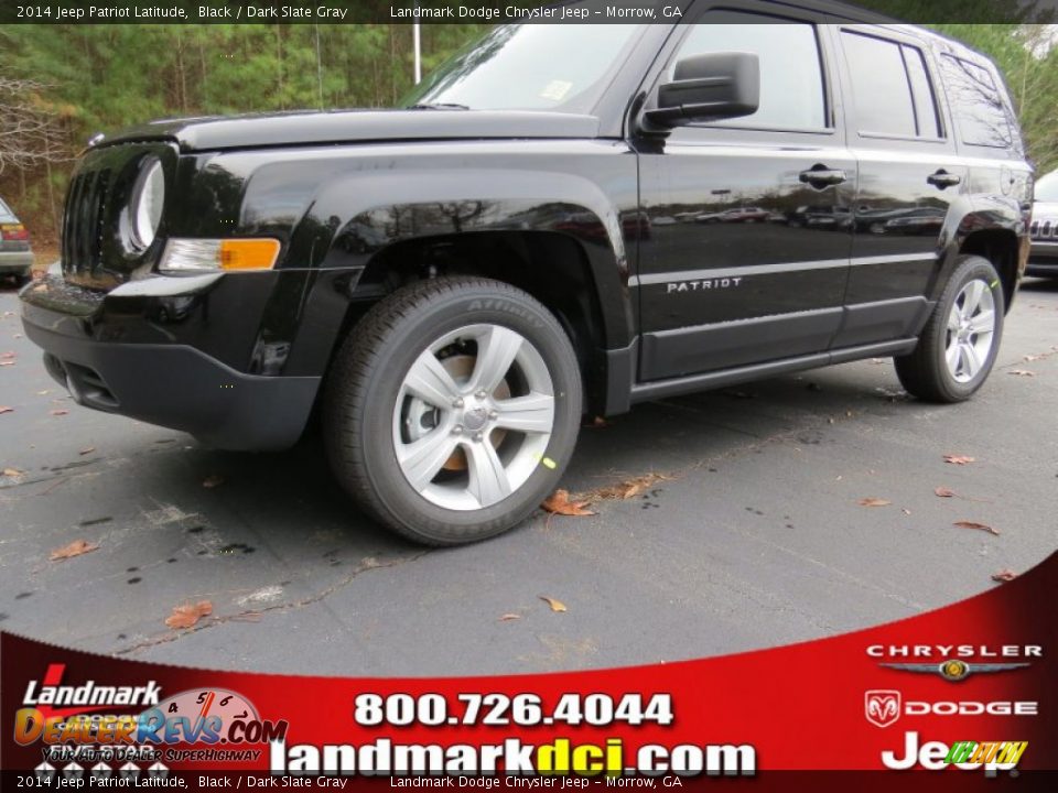 2014 Jeep Patriot Latitude Black / Dark Slate Gray Photo #1