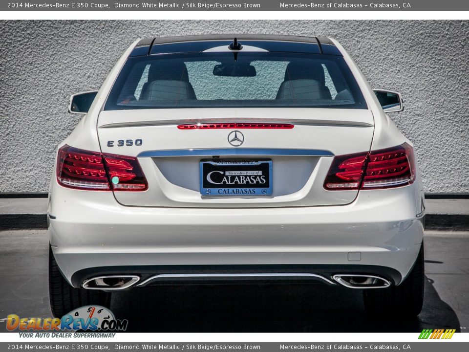 2014 Mercedes-Benz E 350 Coupe Diamond White Metallic / Silk Beige/Espresso Brown Photo #3
