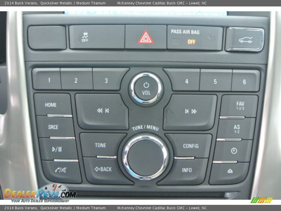 2014 Buick Verano Quicksilver Metallic / Medium Titanium Photo #12