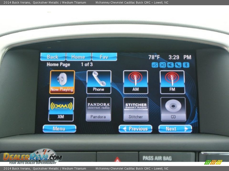 2014 Buick Verano Quicksilver Metallic / Medium Titanium Photo #13