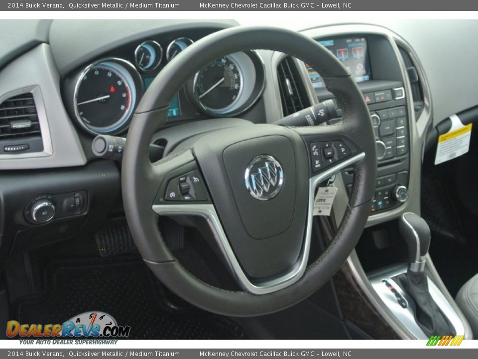2014 Buick Verano Quicksilver Metallic / Medium Titanium Photo #23