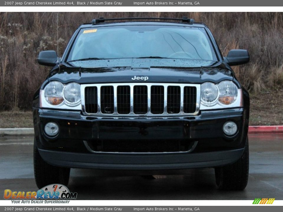 2007 Jeep Grand Cherokee Limited 4x4 Black / Medium Slate Gray Photo #3