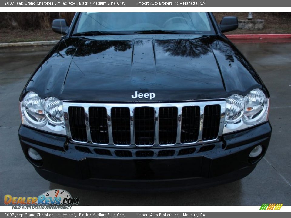 2007 Jeep Grand Cherokee Limited 4x4 Black / Medium Slate Gray Photo #4