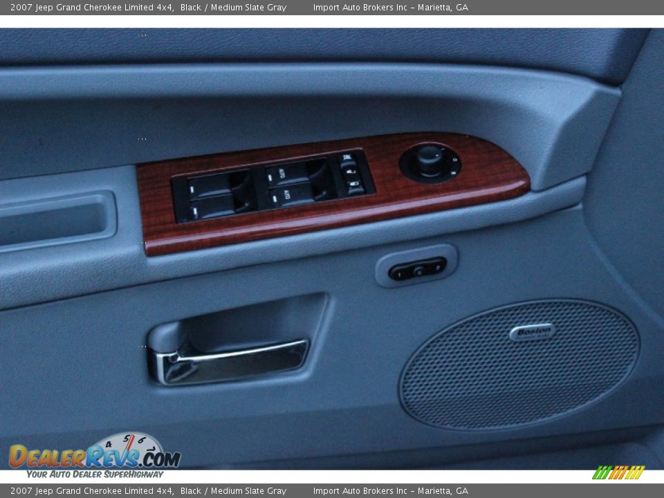 2007 Jeep Grand Cherokee Limited 4x4 Black / Medium Slate Gray Photo #10