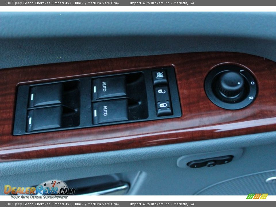 2007 Jeep Grand Cherokee Limited 4x4 Black / Medium Slate Gray Photo #11