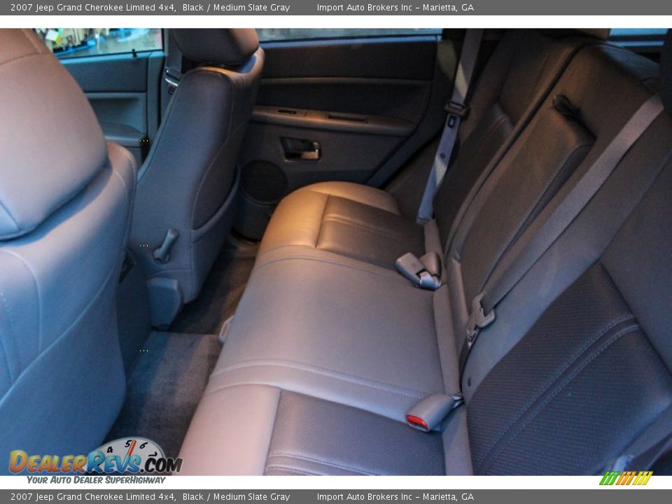2007 Jeep Grand Cherokee Limited 4x4 Black / Medium Slate Gray Photo #16