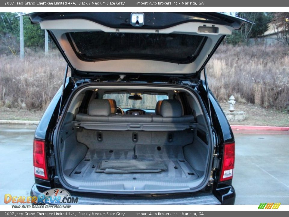 2007 Jeep Grand Cherokee Limited 4x4 Black / Medium Slate Gray Photo #18