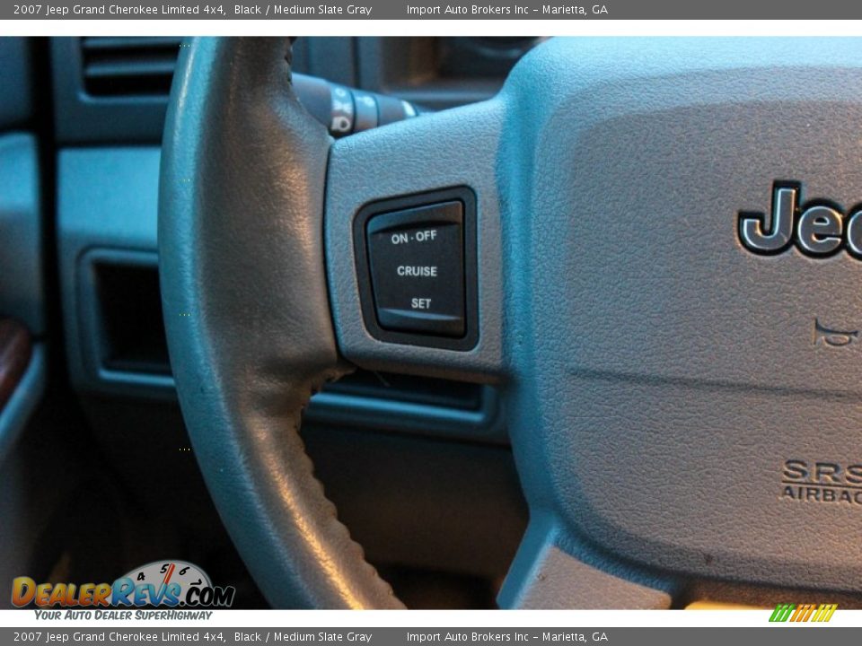 2007 Jeep Grand Cherokee Limited 4x4 Black / Medium Slate Gray Photo #20
