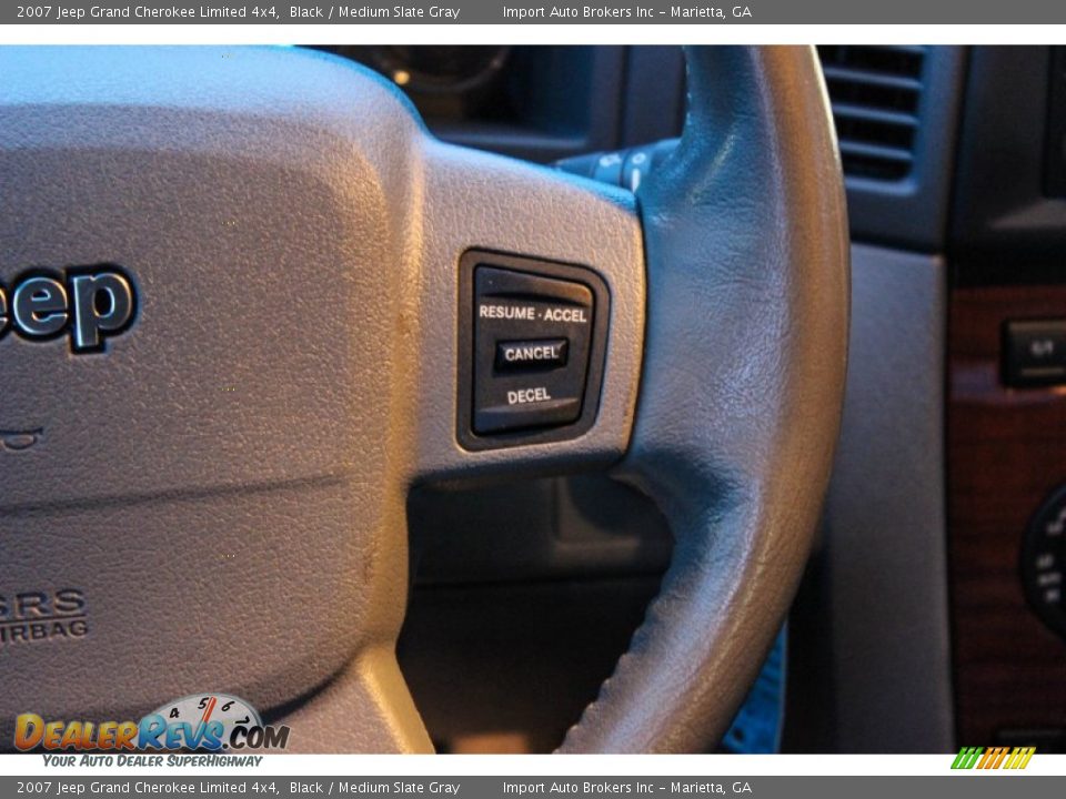 2007 Jeep Grand Cherokee Limited 4x4 Black / Medium Slate Gray Photo #21